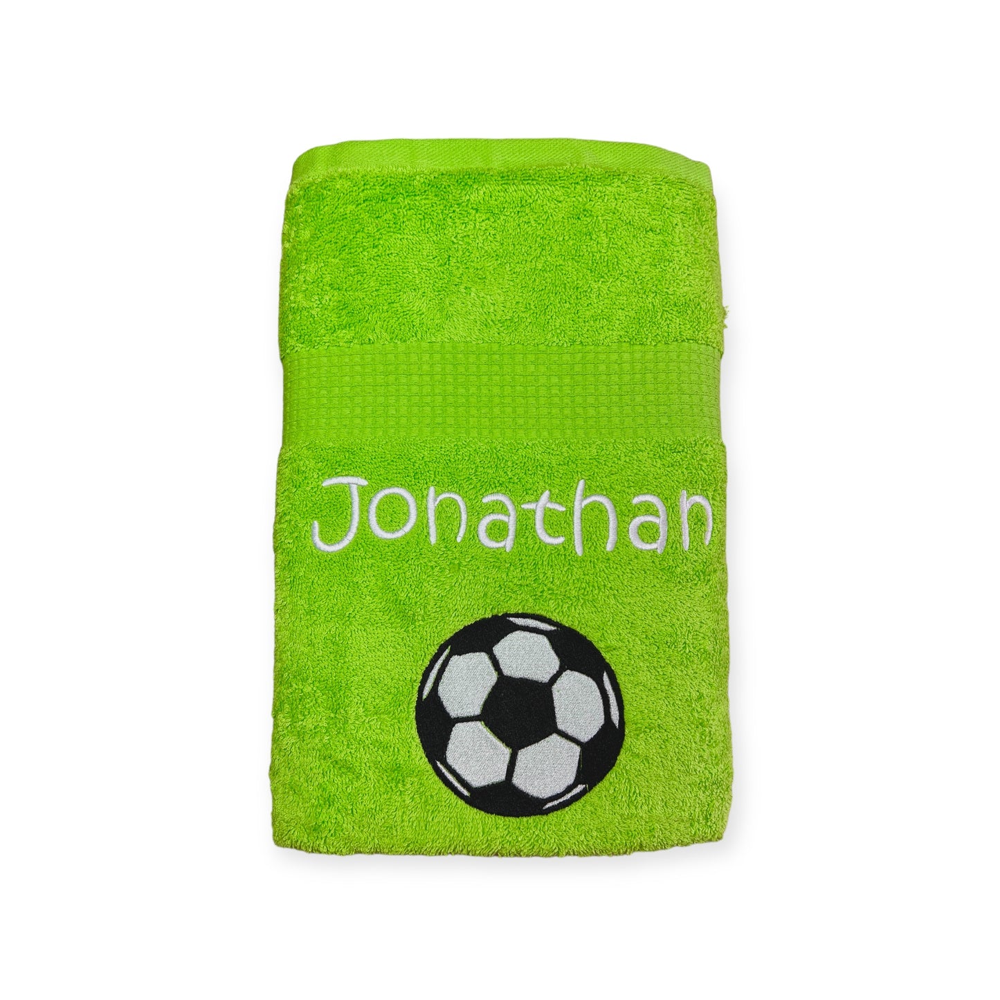 Fußball Handtuch mit Name, Handtuch, Sauna, Wellness, Duschtuch