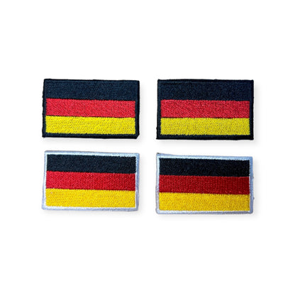 Deutschlandflagge 3x5 cm zum aufbügeln, gestickt