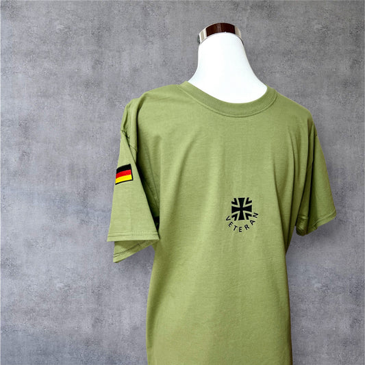 Veteranen T-Shirt classic olive, personalisiert