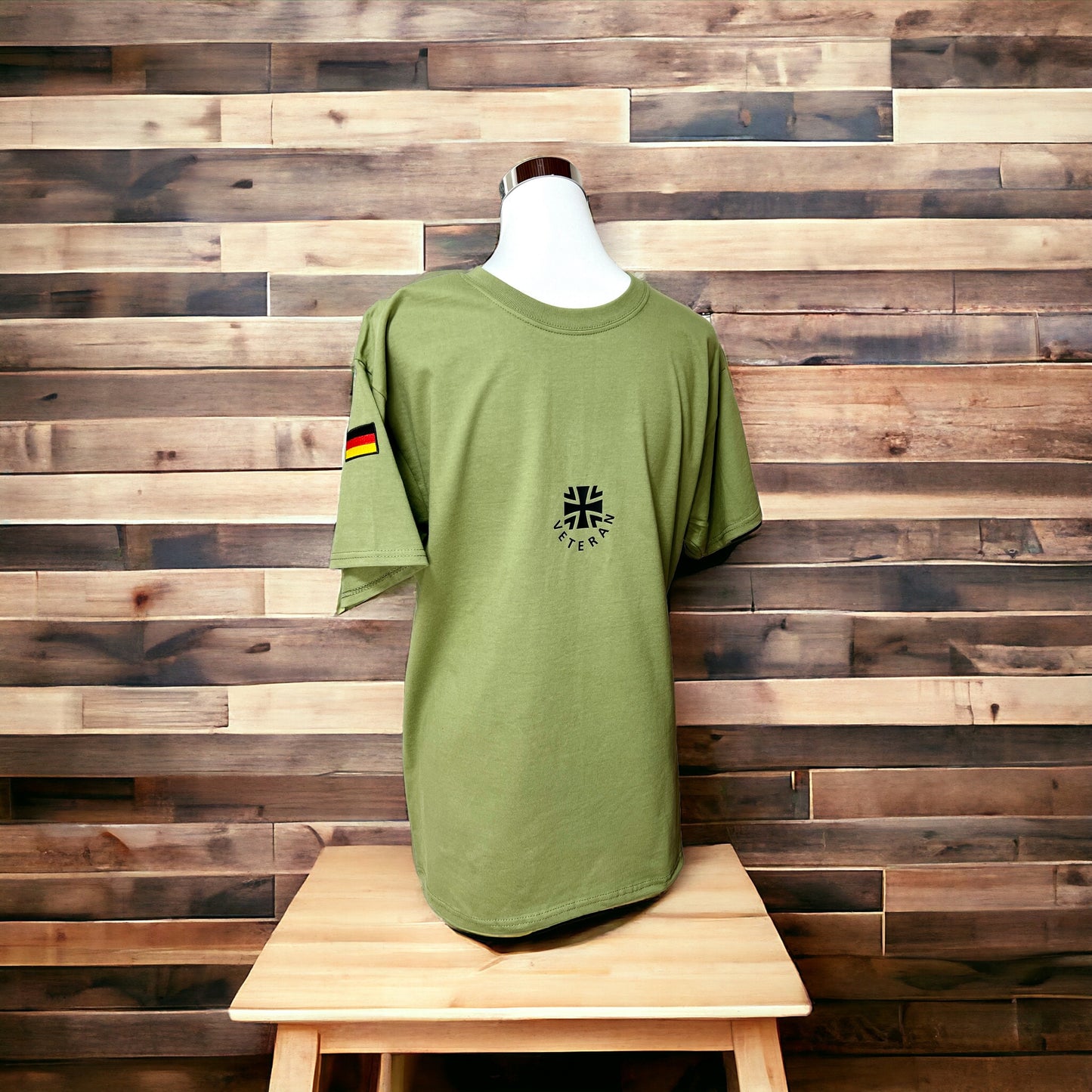 Veteranen T-Shirt classic olive, personalisiert