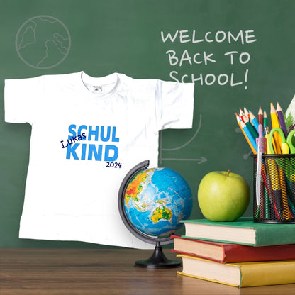 Schulkind T-Shirt mit Name und Jahreszahl