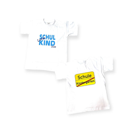 Schulkind T-Shirt mit Name und Jahreszahl